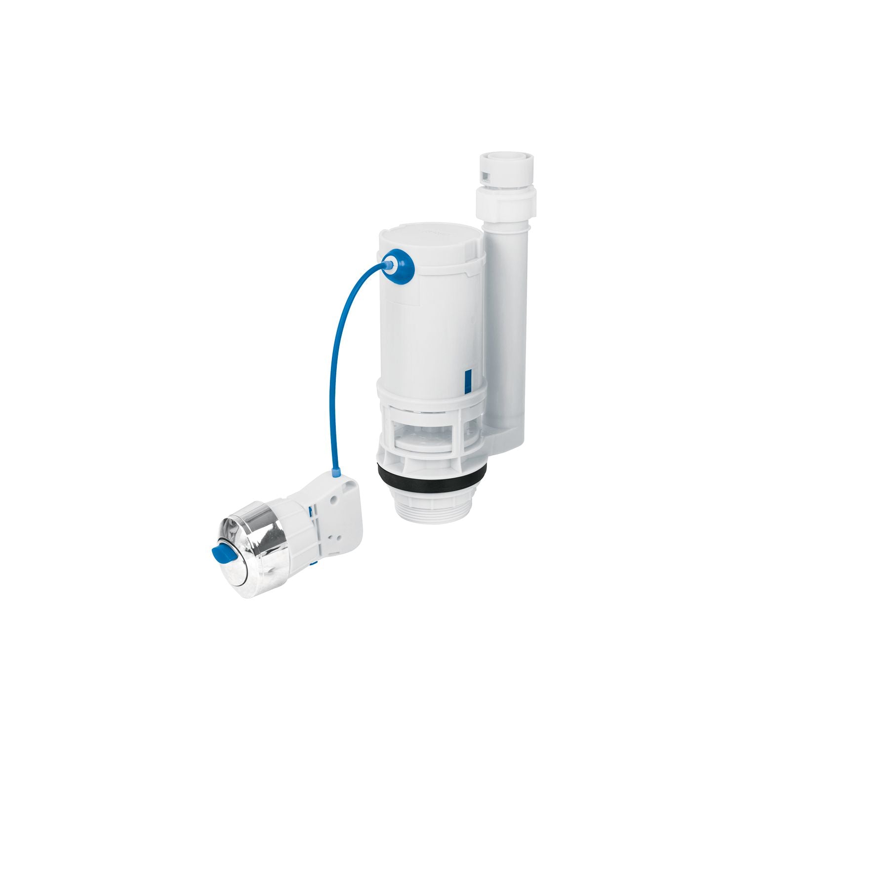 Valvula Descarga Dual Sanitario de 2 Piezas de 2" con Boton Frontal, Lateral o Superior Foset