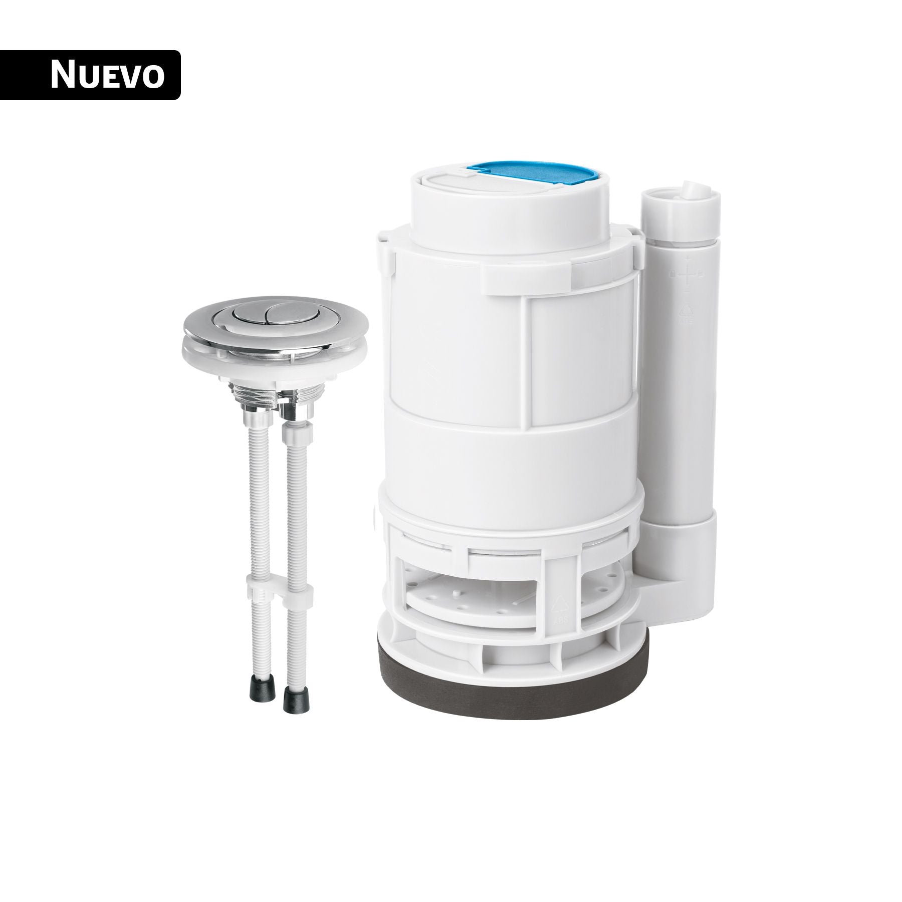 Valvula Descarga Dual Sanitario de 1 Pieza de 3" con Boton Foset