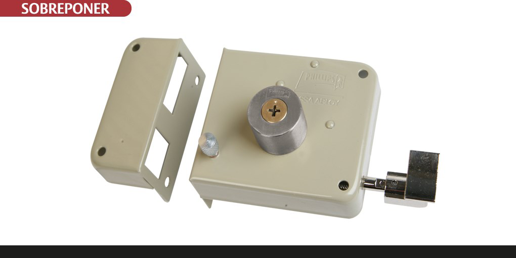 Cerradura de Sobreponer Instala Facil Llave Tetra Phillips X-720 Derecha
