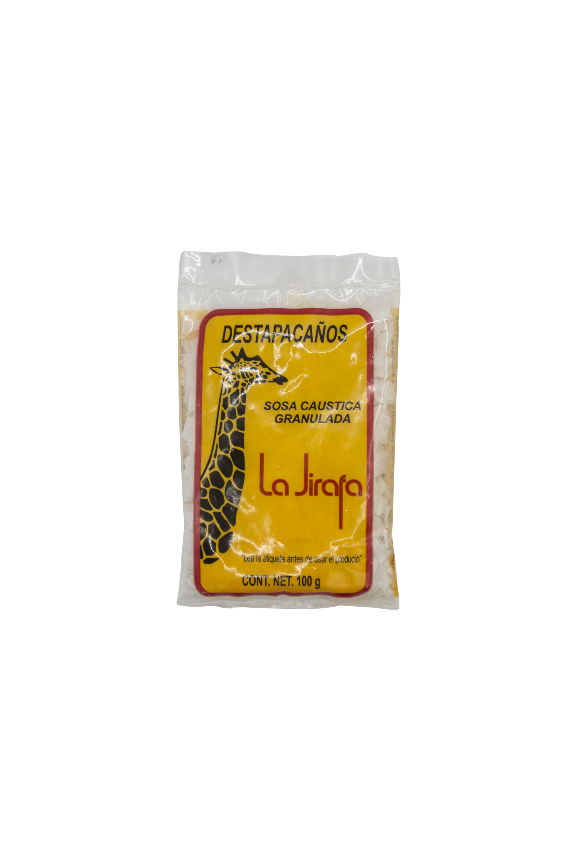 Sosa Caustica en Escamas 100 gms La Jirafa