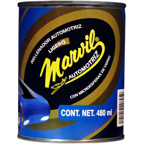 Rellenador Automotriz Ligero con Endurecedor 480 ml Marvil