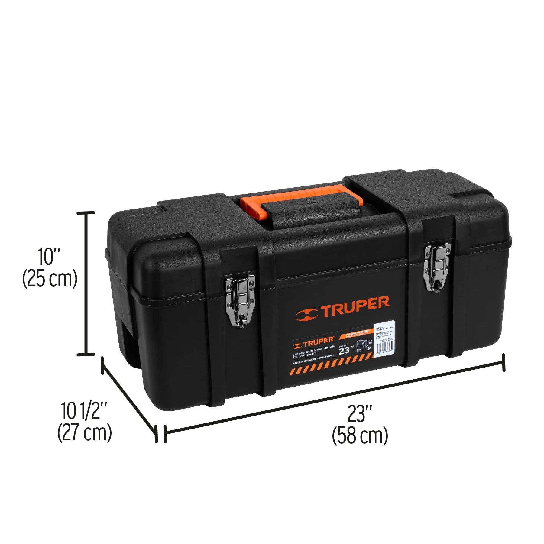 Caja para Herramienta 23" Industrial Broches Metalicos Truper