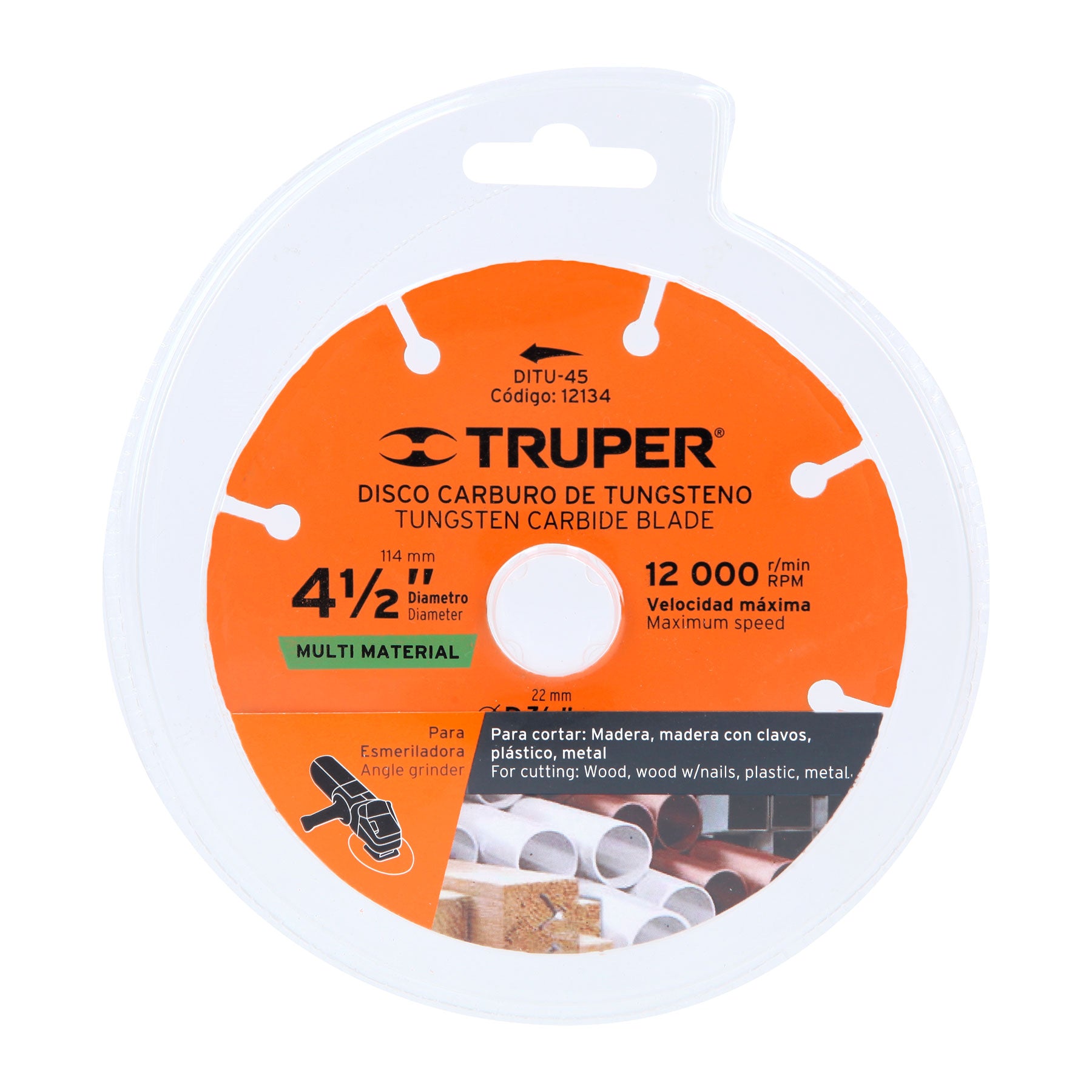 Disco Corte Multimaterial 4"1/2 Truper