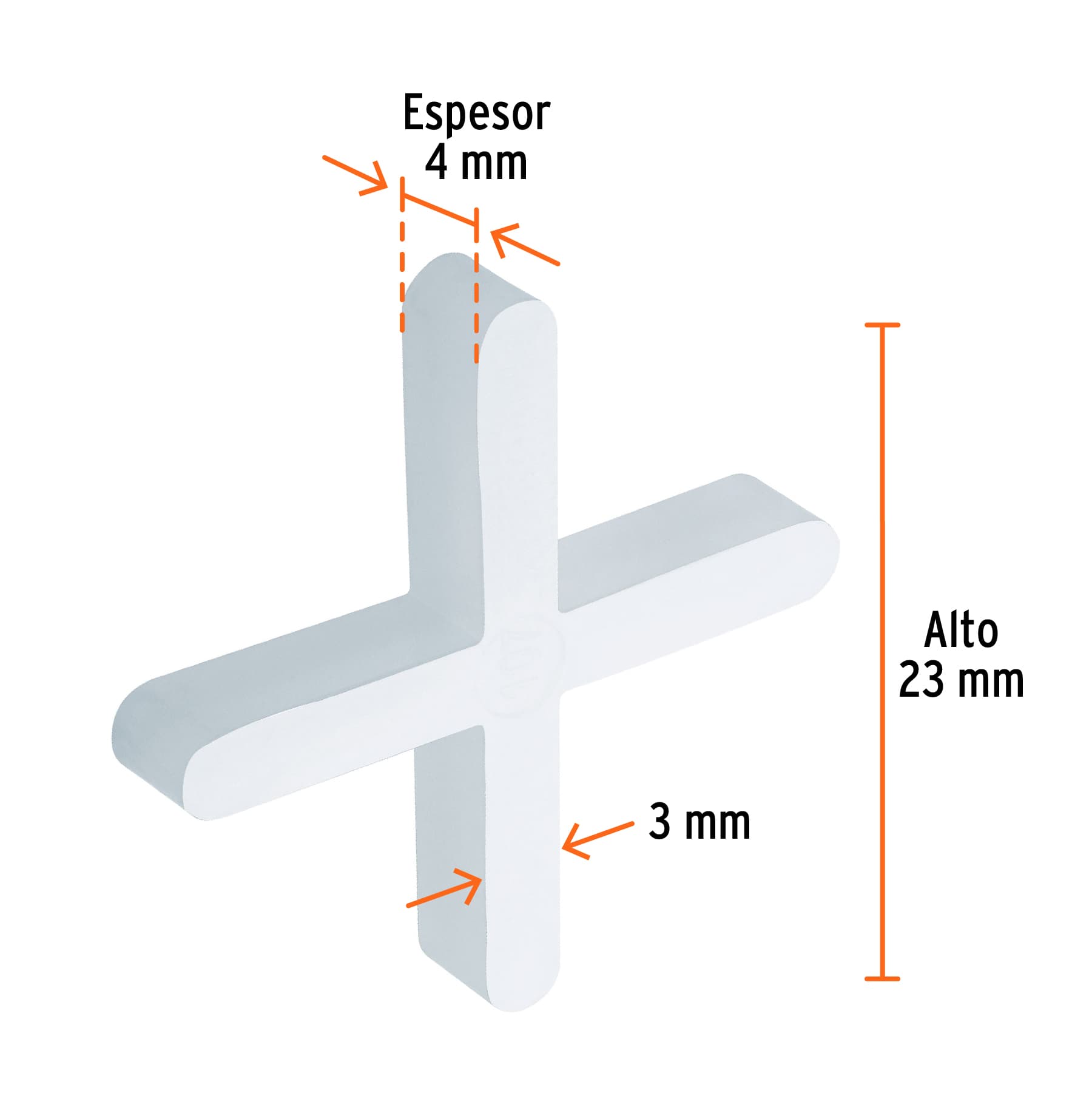 Separadores de Loseta Ancho 3 mm Truper