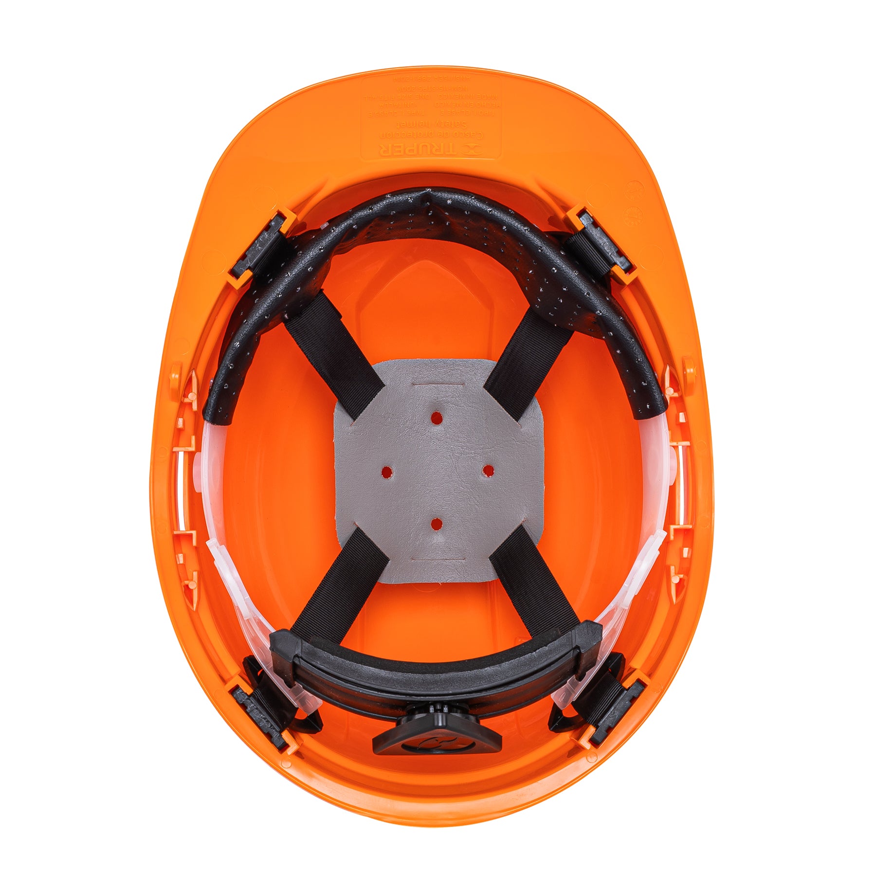 Casco de Seguridad Ajuste de Matraca Truper Naranja