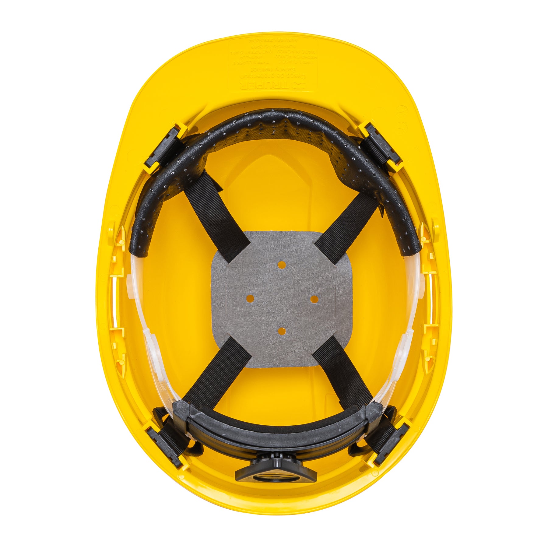 Casco de Seguridad Ajuste de Matraca Truper Amarillo