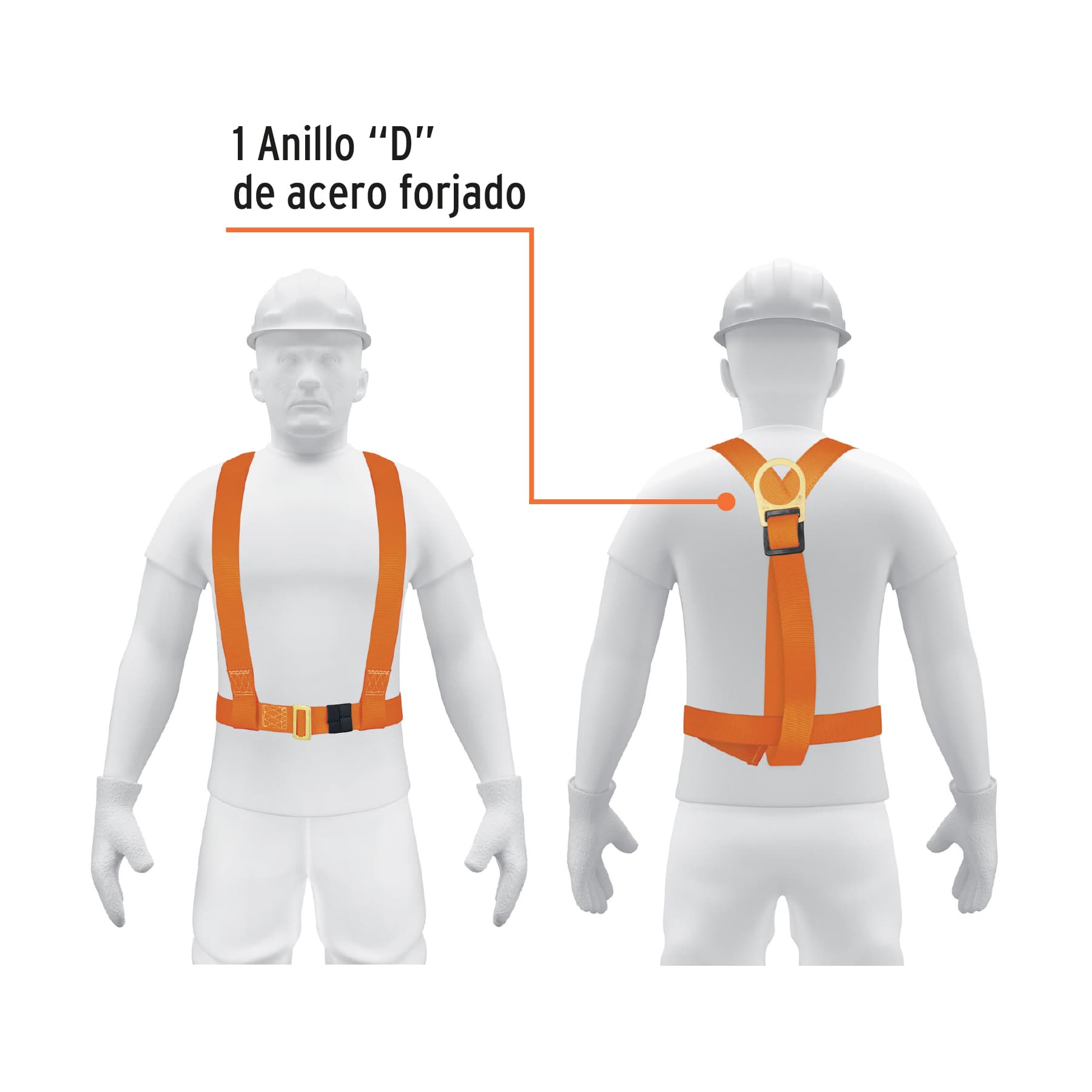 Arnes de Pecho con 1 Anillo Truper