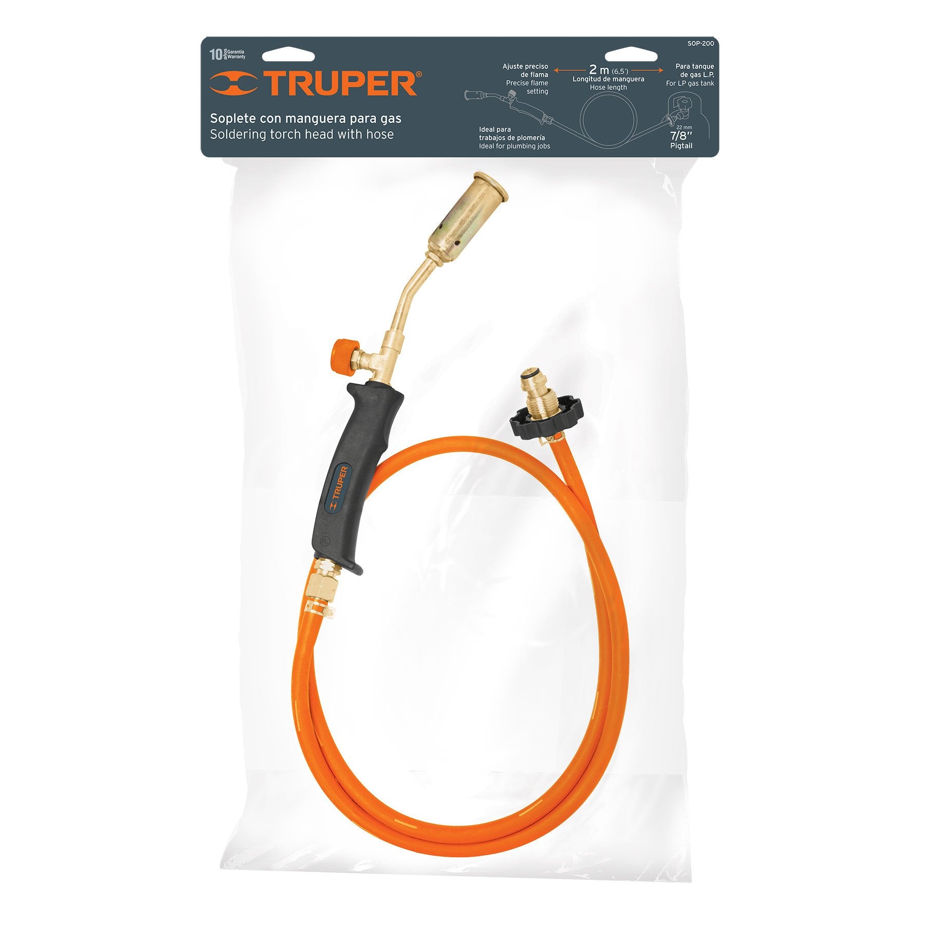 Soplete con Manguera para Gas LP Truper