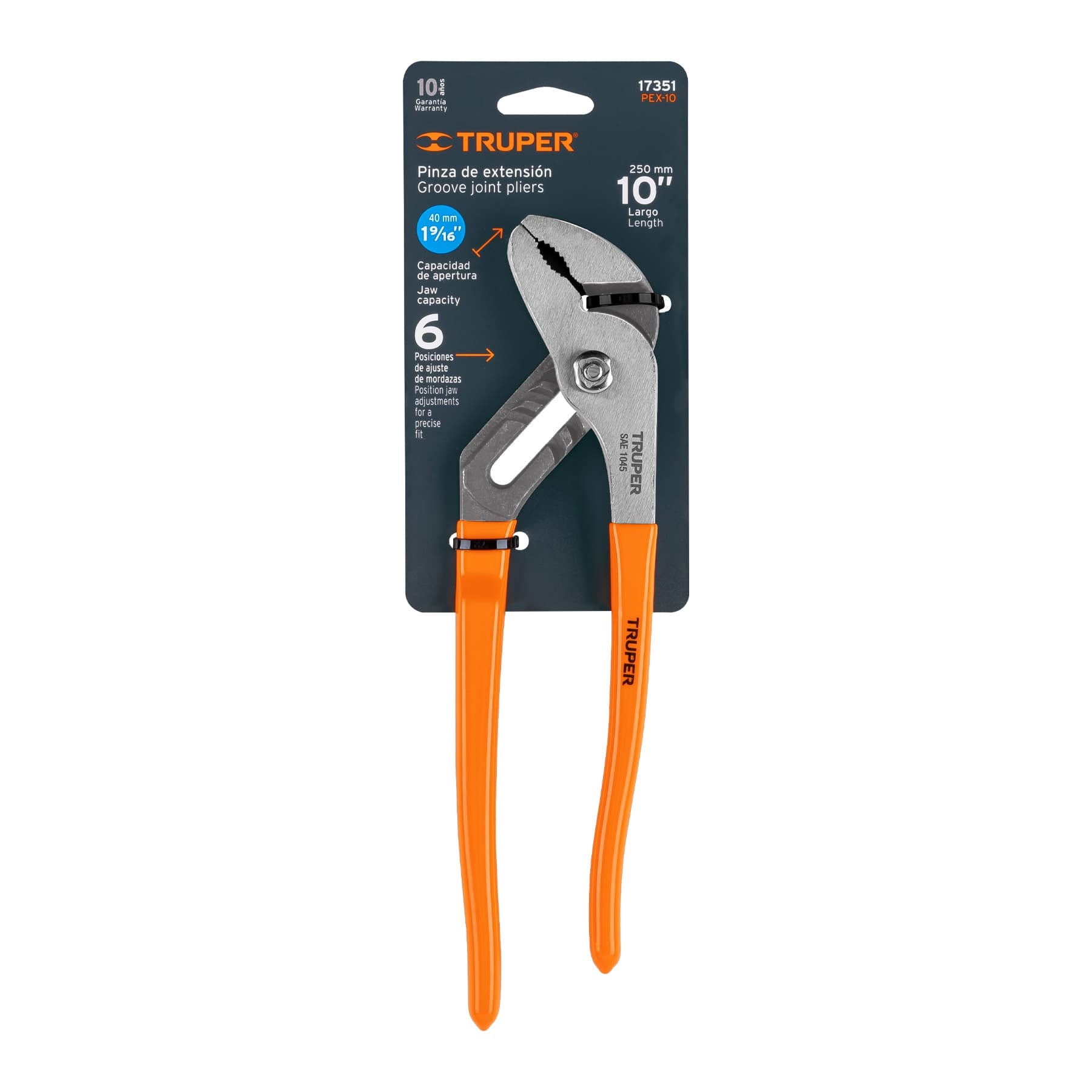 Pinzas de Extension Mangos de PVC Truper 10"