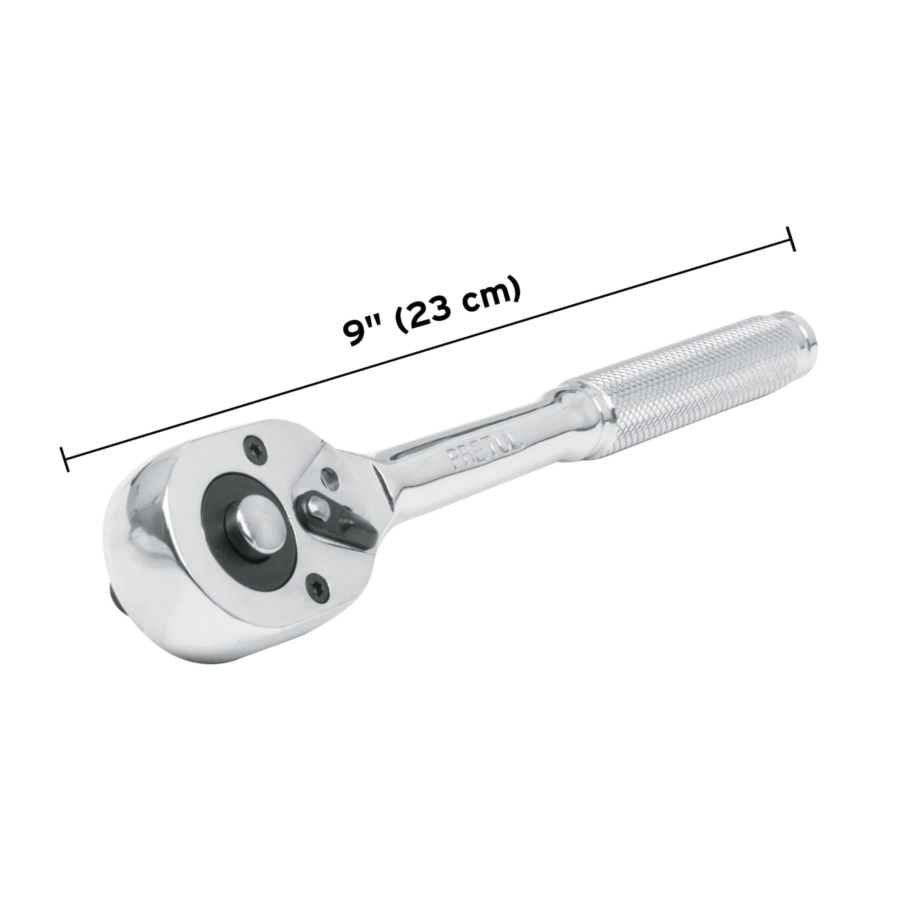 Matraca Cabeza de Pera para Dados Cuadro 1/2" Pretul