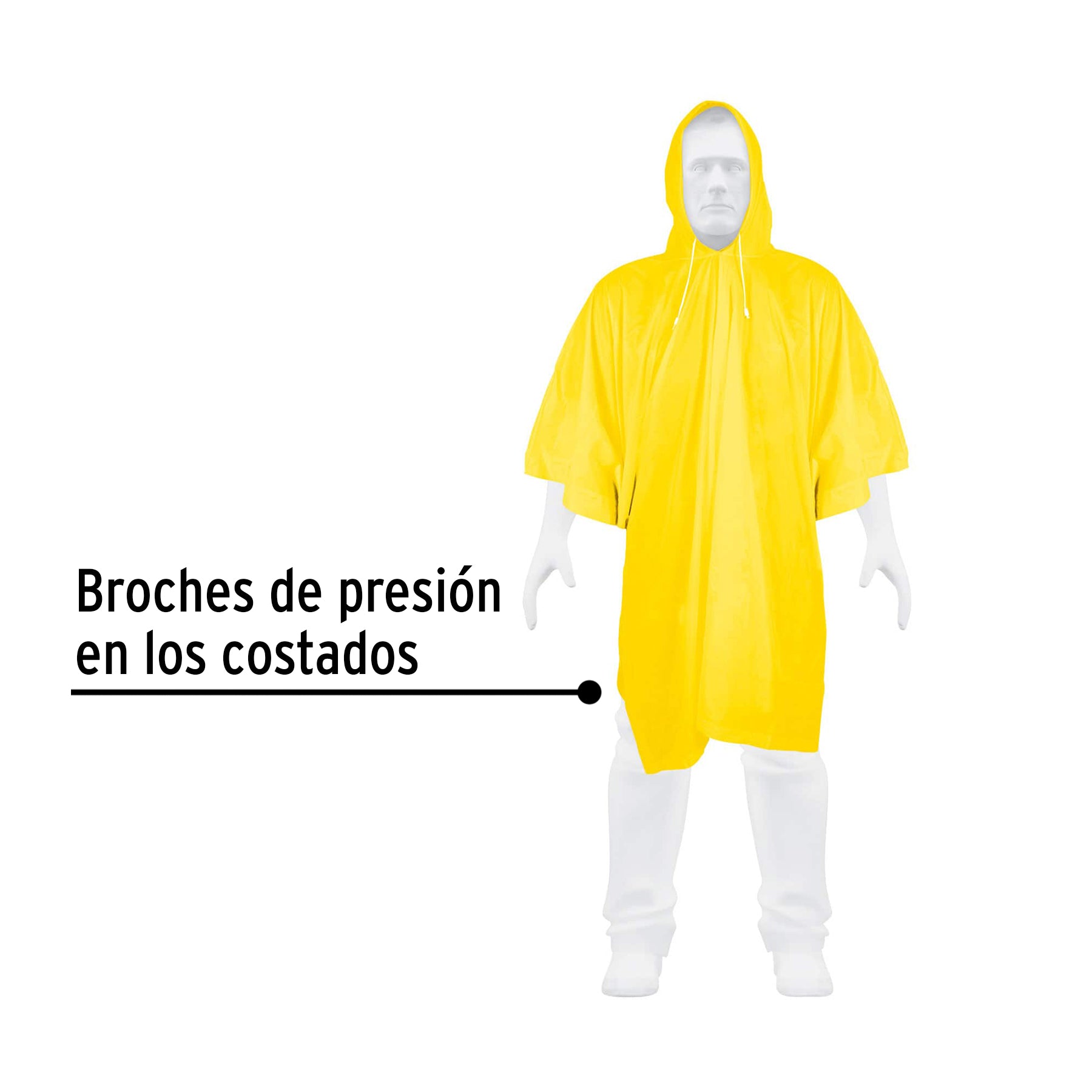 Poncho o Capamanga Ligero Unitalla Pretul