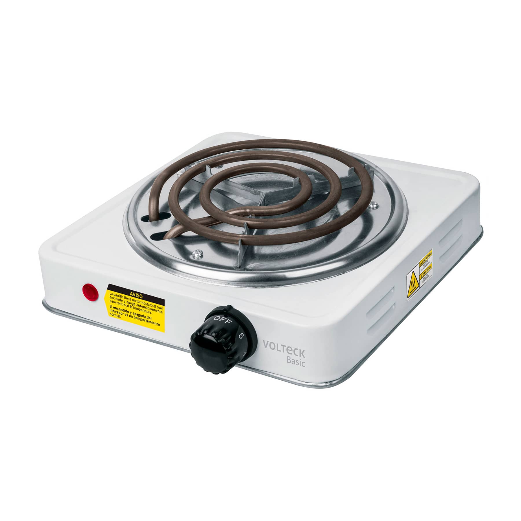 Parrilla Electrica 1 Quemador Cuadrada Volteck Basic