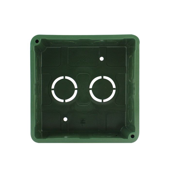 Caja Cuadrada Conduit PVC Verde 13 mm - 1/2" Argos