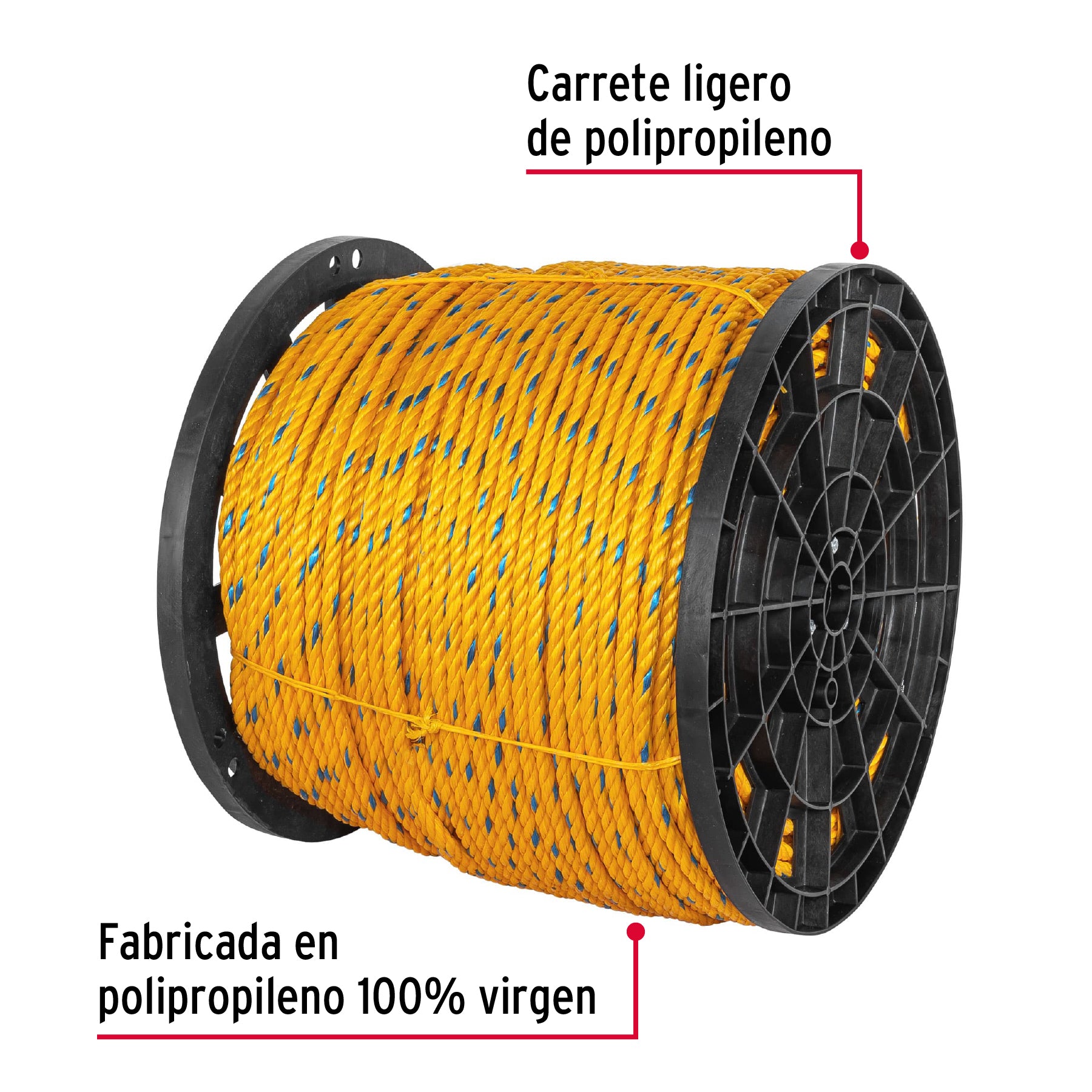 Cuerda de Polipropileno 7/16" (11 mm) Fiero por Metro