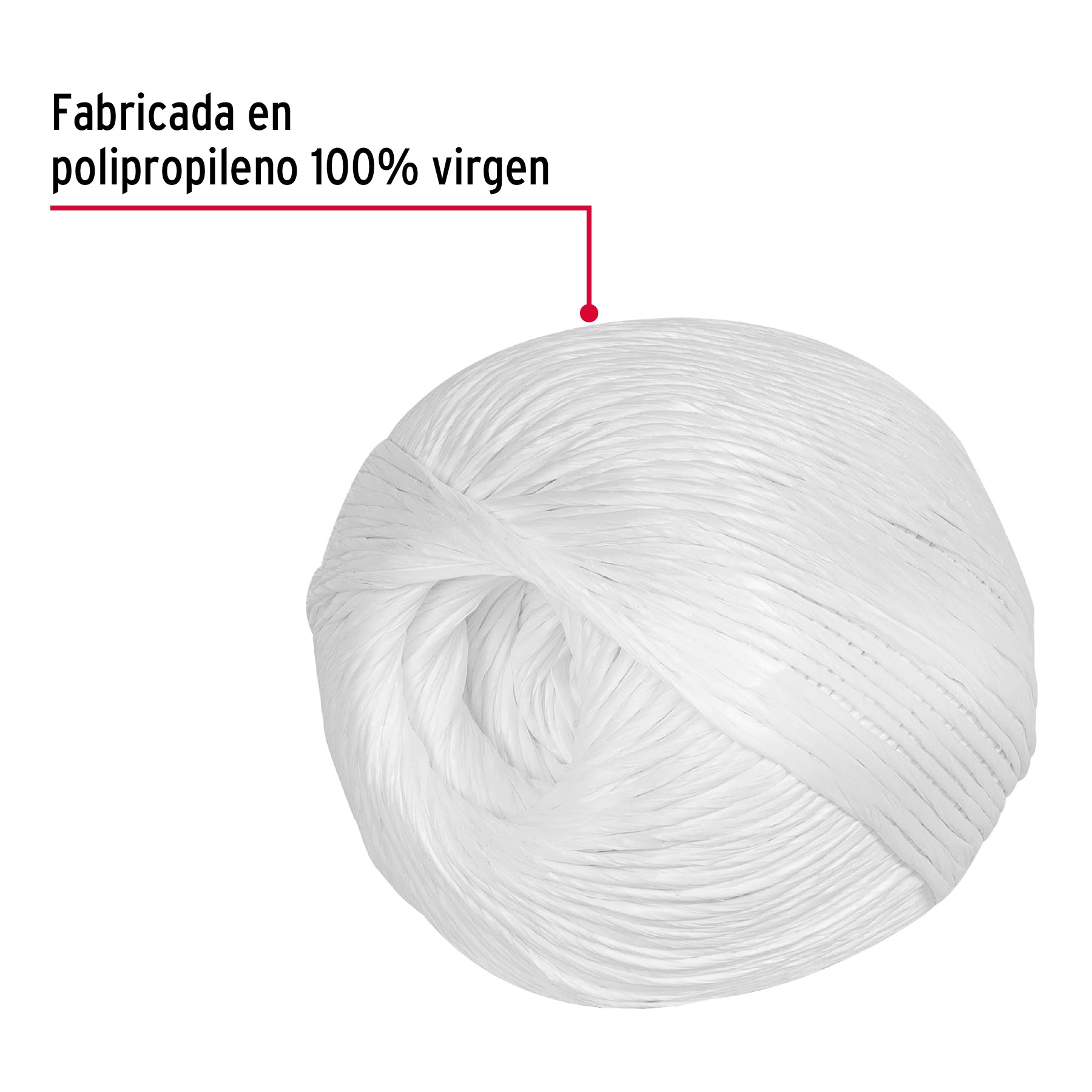Rafia Color Blanco Rollo de 500 gms Fiero