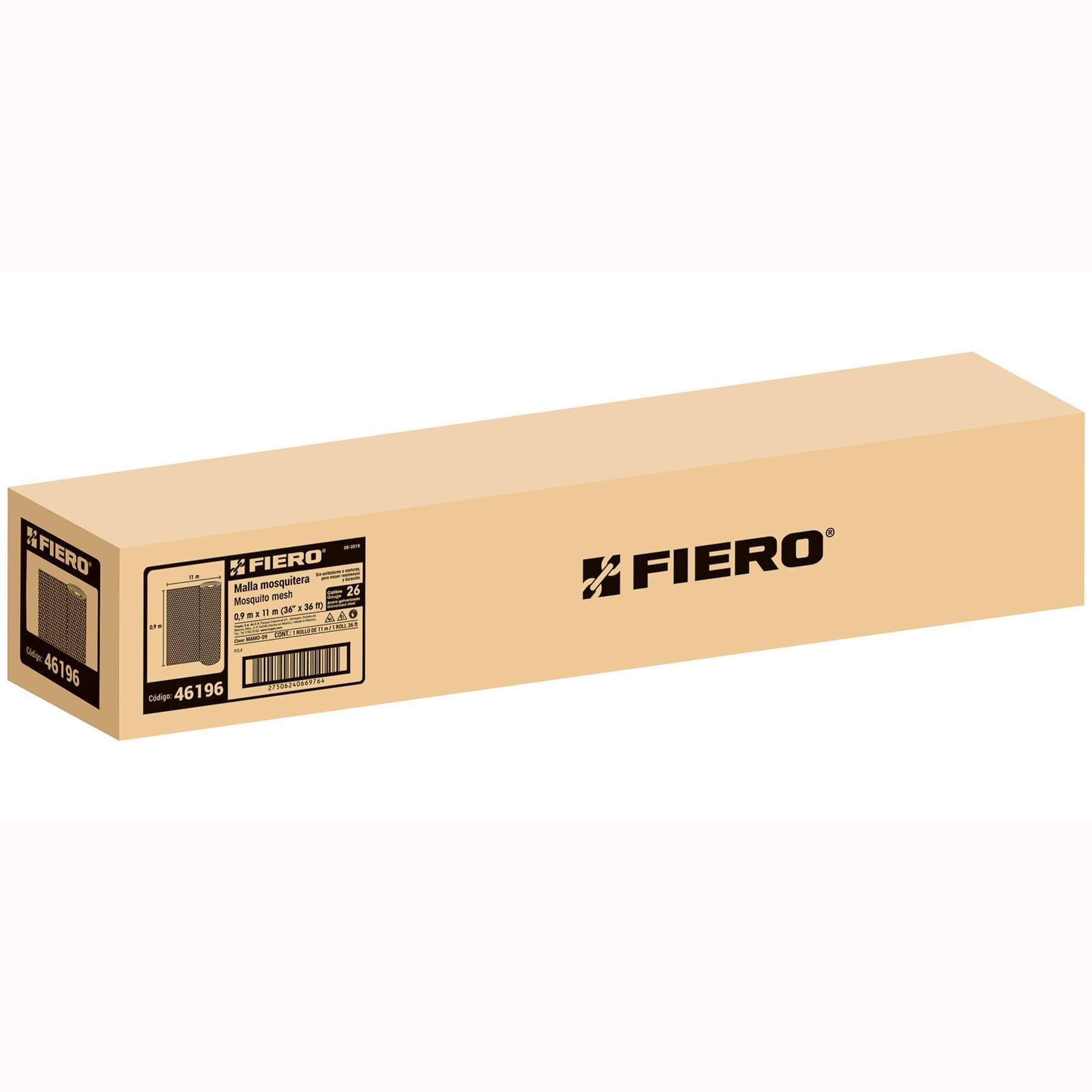 Malla Mosquitera Acero Galvanizado Altura 0.92 mts Fiero