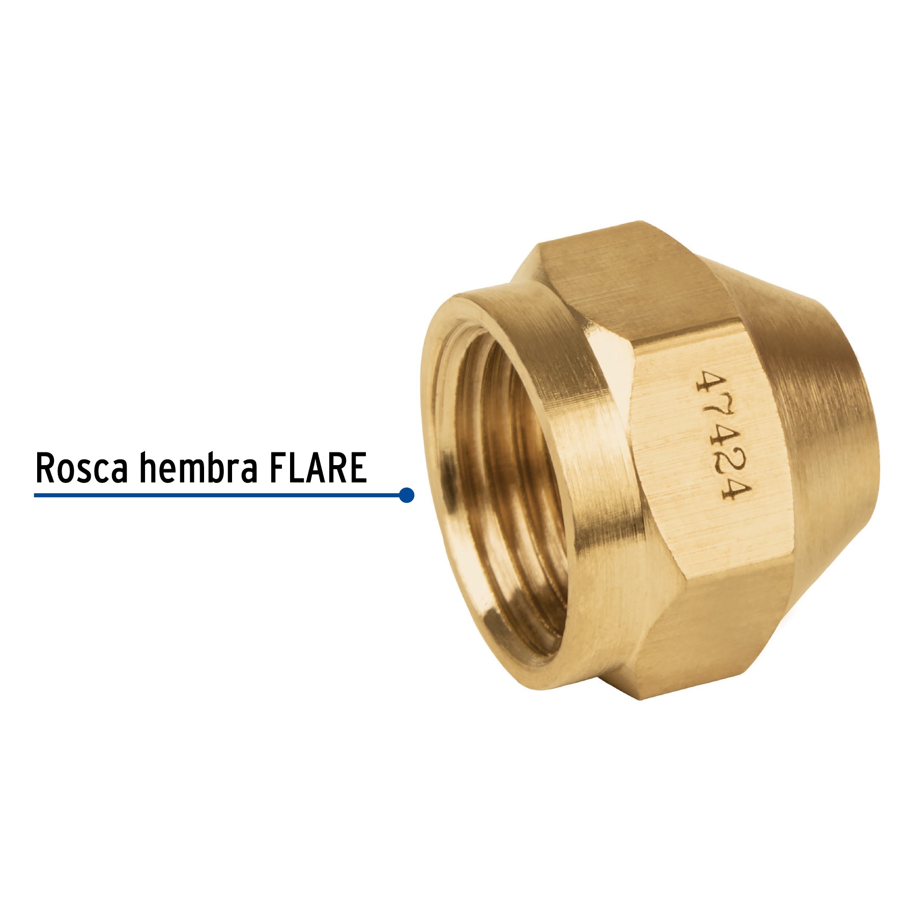 Tapon Cuerda Interior para Gas 3/8" (10 mm) Foset