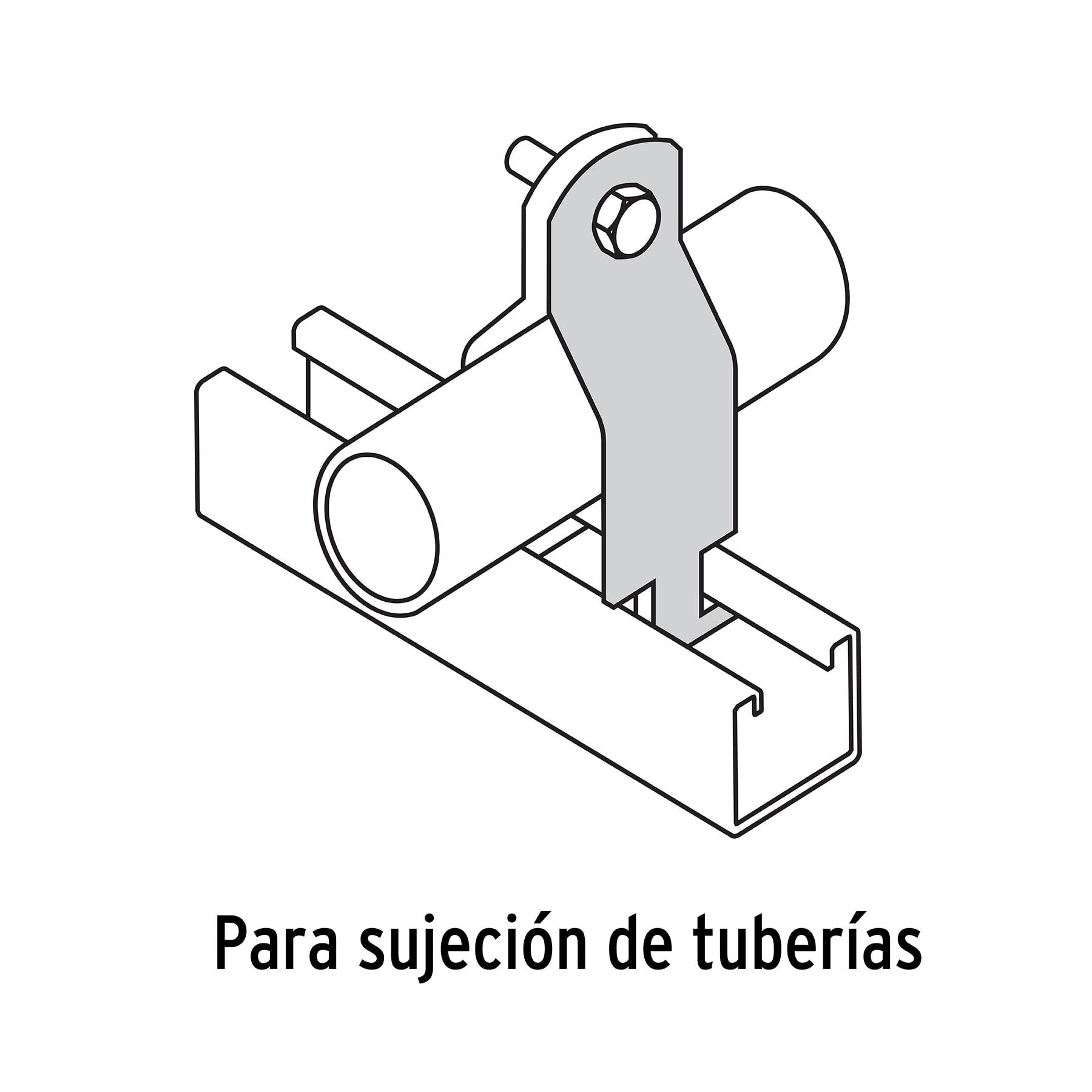 Abrazadera Unicanal 1" (25 mm) Volteck