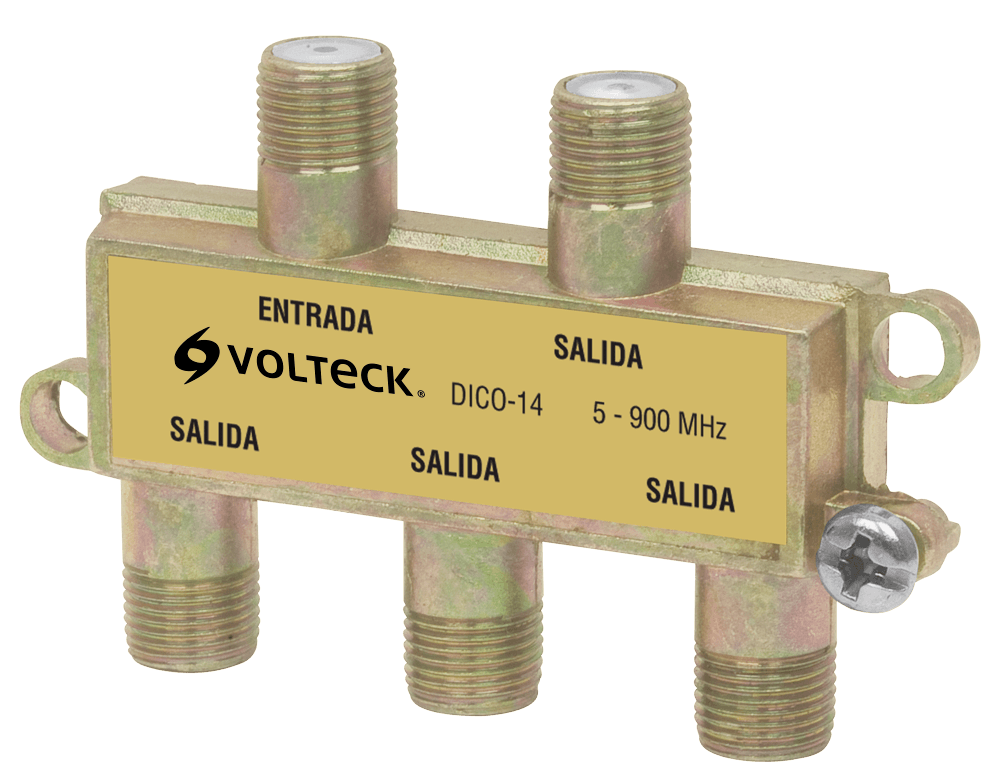 Divisor de 4 Salidas para TV Volteck