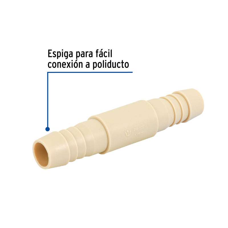 Cople Espiga para Manguera de Polipropileno 3/4" (19 mm)