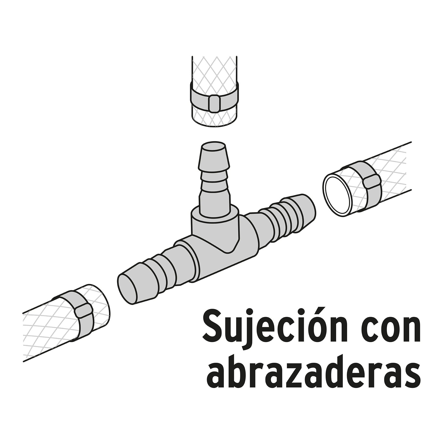 Tee Espiga para Manguera de Polipropileno 3/8" (10 mm)