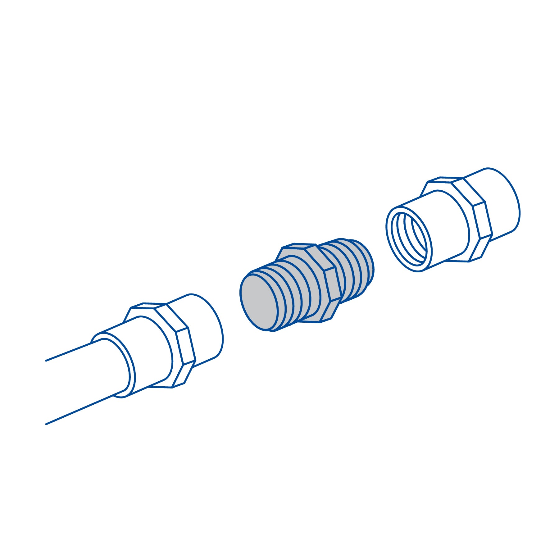 Niple Corrido de Polipropileno 3/4" (19 mm) Foset