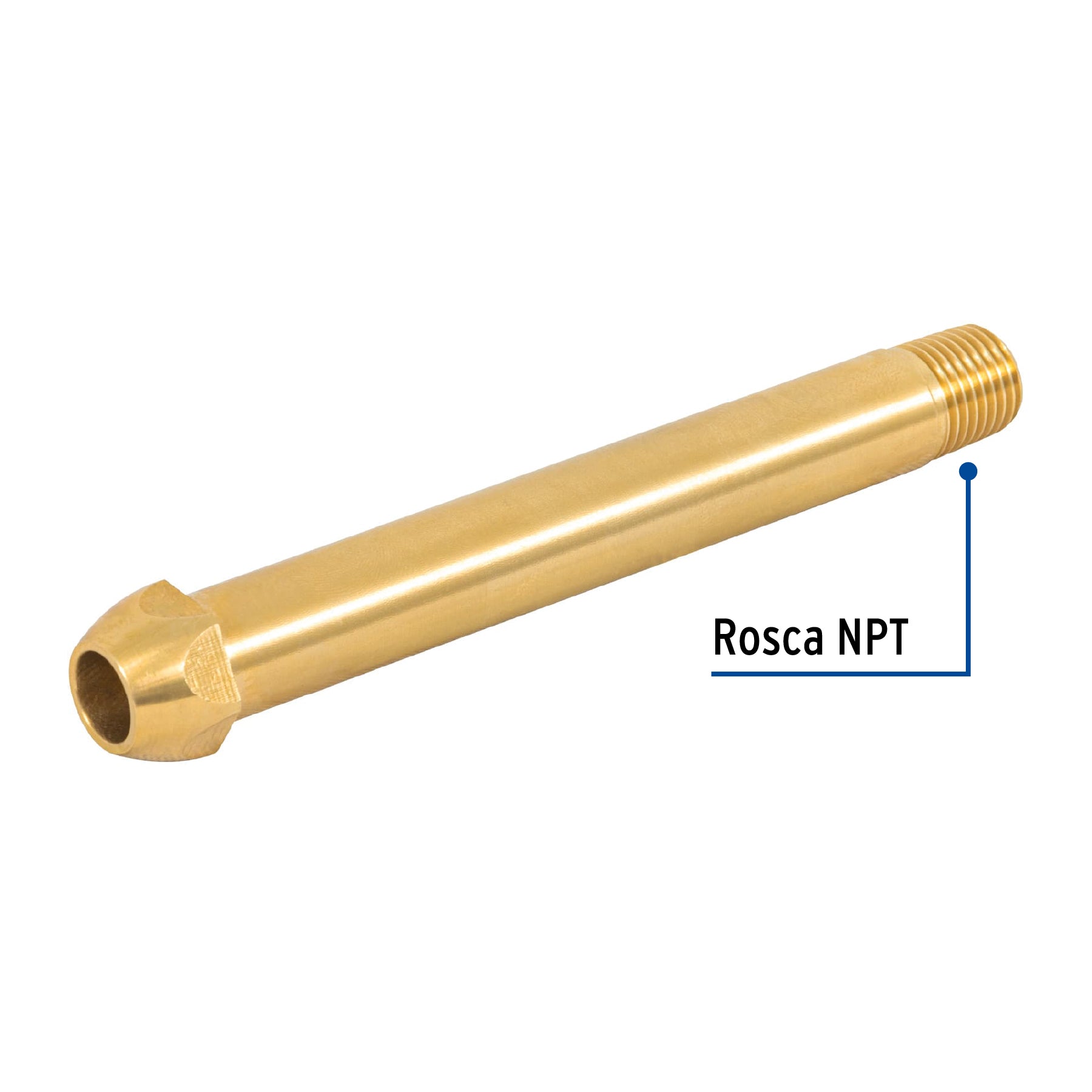 Punta Pol para Gas de 1/4" de Rosca 12 cm Foset