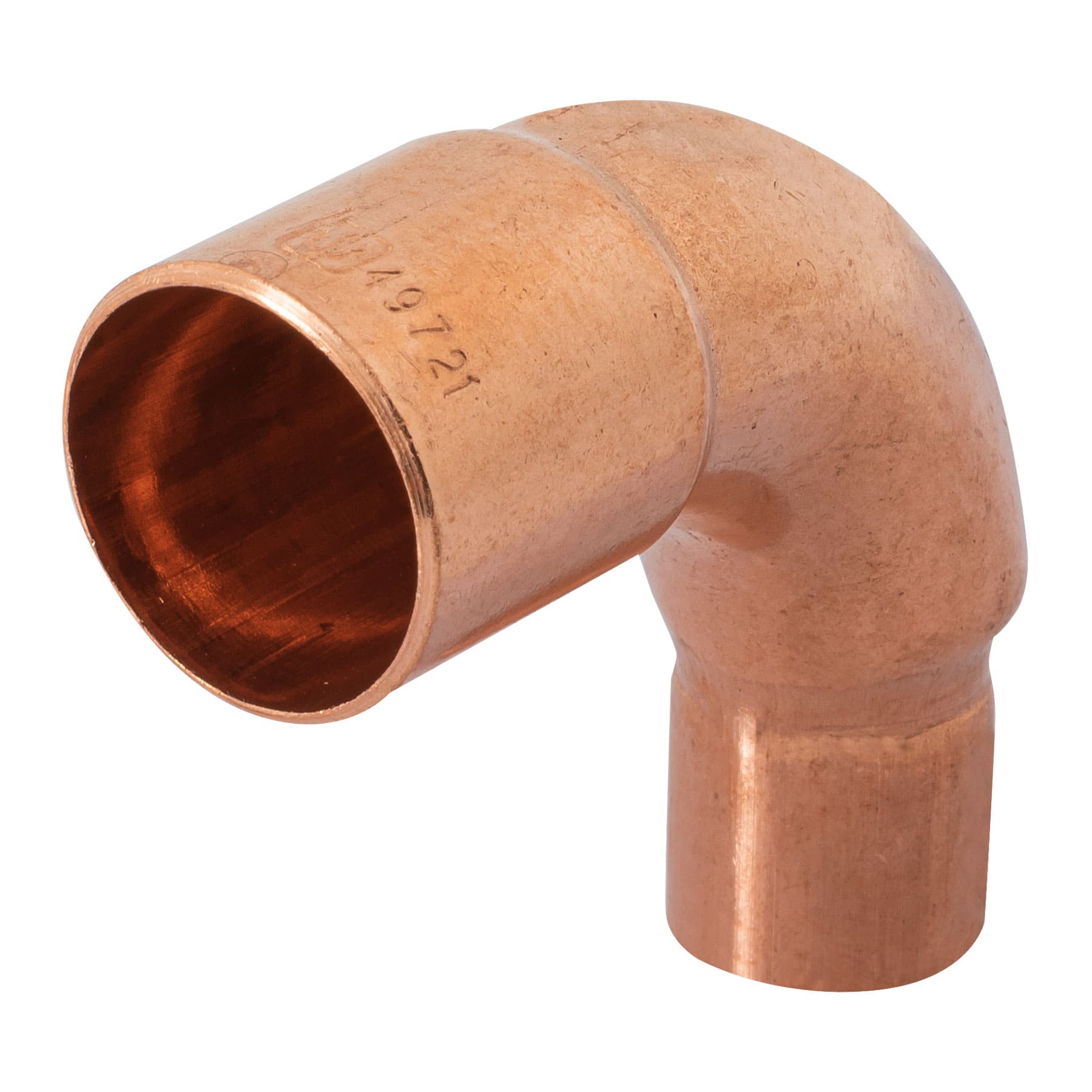 Codo Cobre 90° Reducido 3/4" X 1/2" Foset