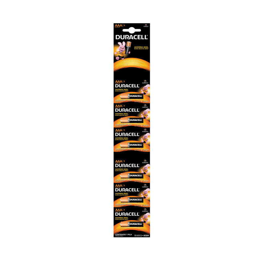 Pila Alcalina AAA 1 Pieza Duracell