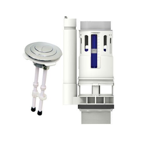 Valvula Descarga Dual 3" para Sanitario de 2 Piezas Boton Superior Coflex