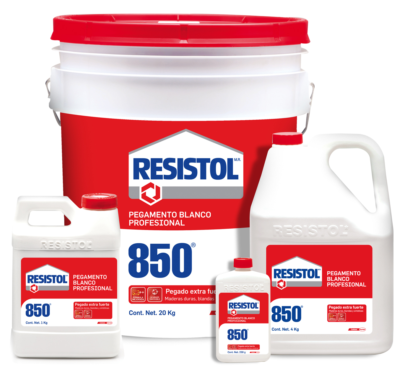 Pegamento Blanco 850 Profesional Bote de 1 Kilo Resistol