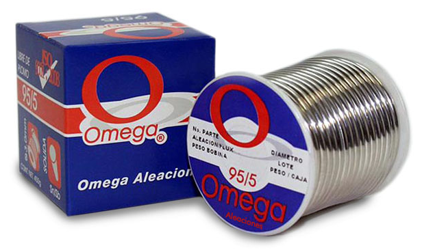 Soldadura 95 X 5 Omega Rollo 450 gms