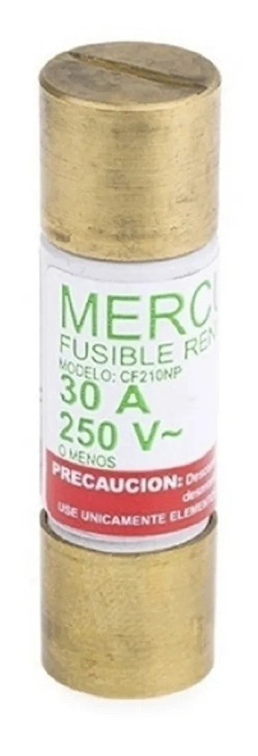 Fusible 30 Amperes 250 V Sencillo Mercury