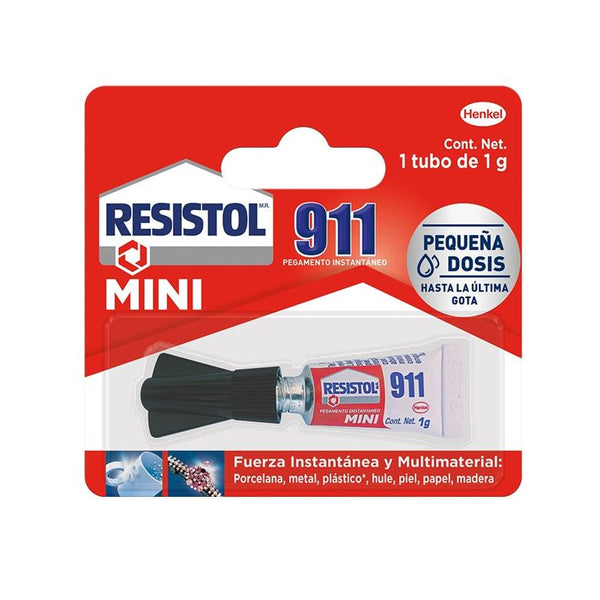 Pegamento Instantaneo 911 Liquido 1 gm Transparente Resistol