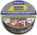 Cinta Tapa Goteras Color Aluminio 10 cm x 10 mts Quilosa