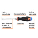 Desarmador Mango Comfort Grip Truper de Cruz 3/16" (