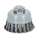 Carda Copa Alambre Trenzado Grueso Multi-Rosca Truper 3"