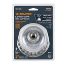 Carda Copa Alambre Trenzado Grueso Multi-Rosca Truper 4"