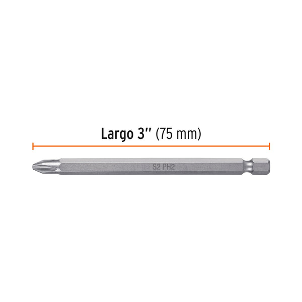Puntas de Cruz PH2 X 4" Truper por Pieza