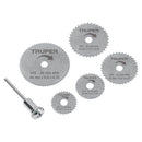 Juego de 5 Mini Discos Sierras para Moto Tool Truper