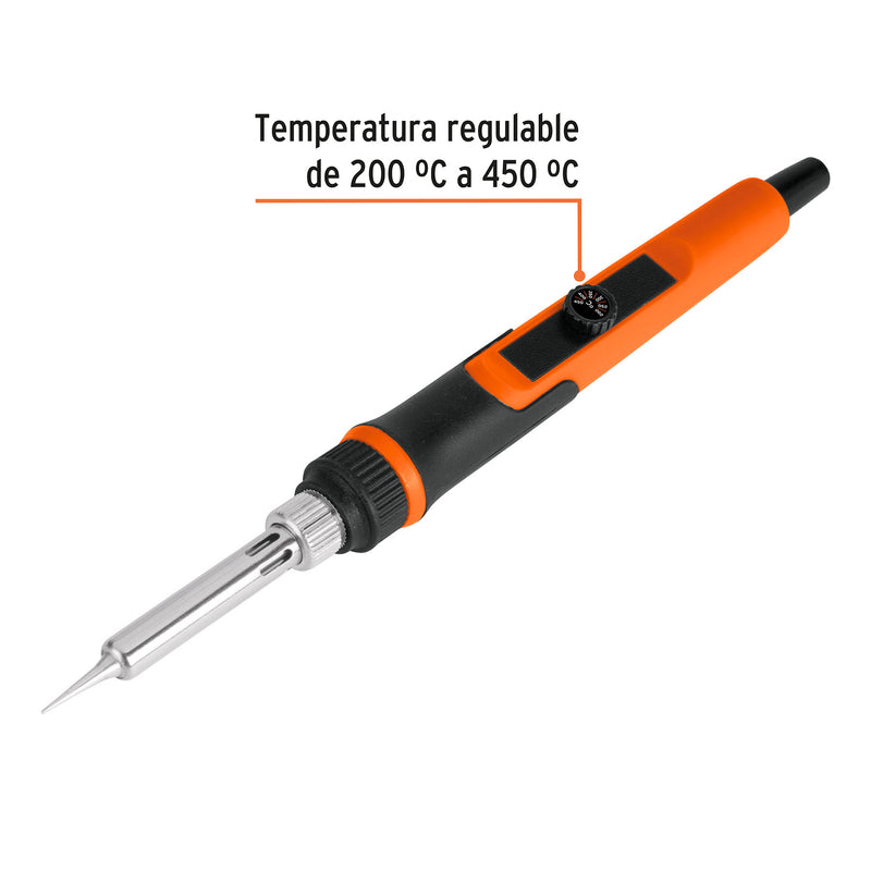 Cautin Tipo Lapiz Profesional con Temperatura Regulable 25 W Truper