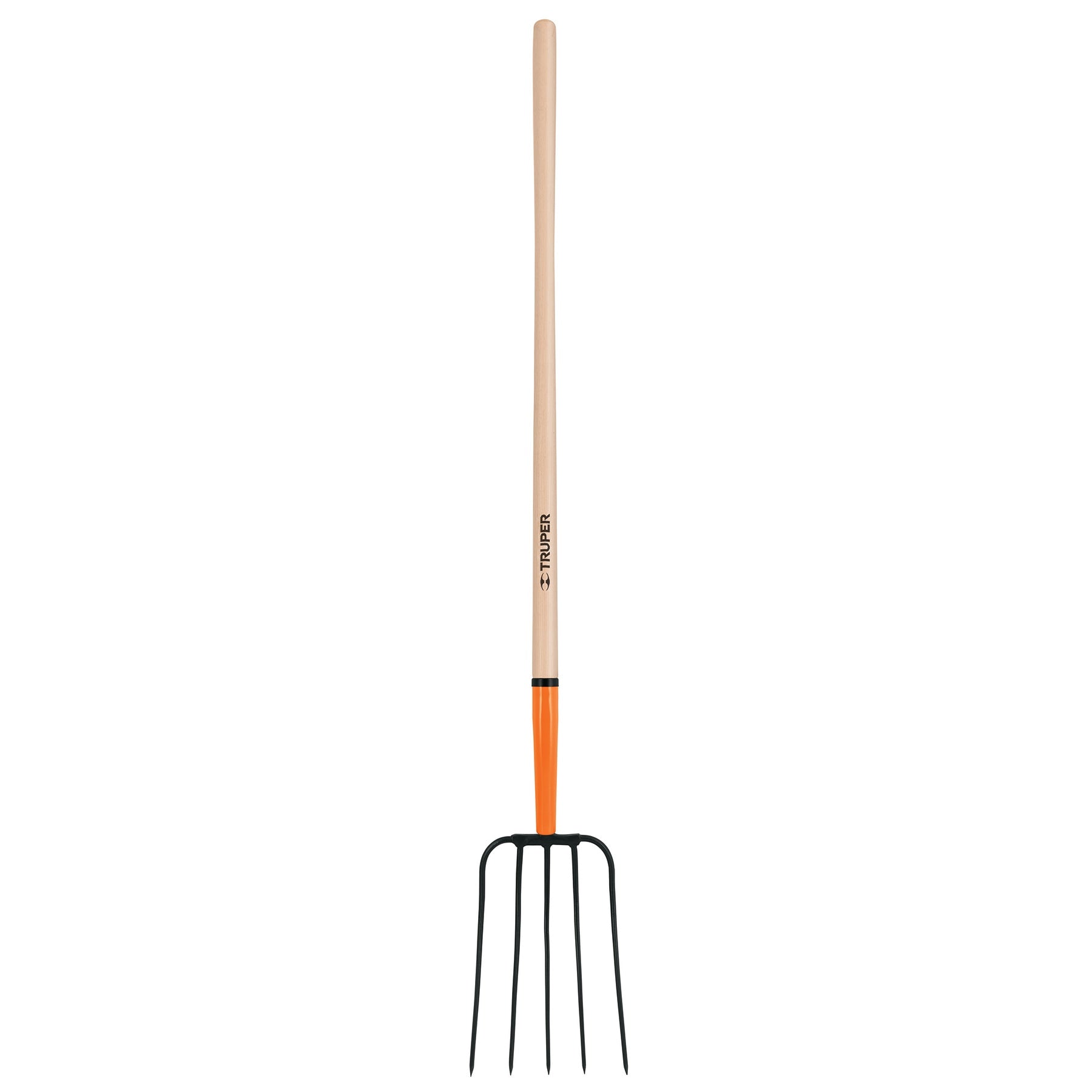 Bieldo para Paja 5 Dientes Mango 48" Truper