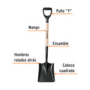 Pala Cuadrada Puño "Y" T-1000 Truper