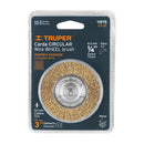 Carda para Taladro Circular 3" Zanco 1/4" Alambre Fino Truper