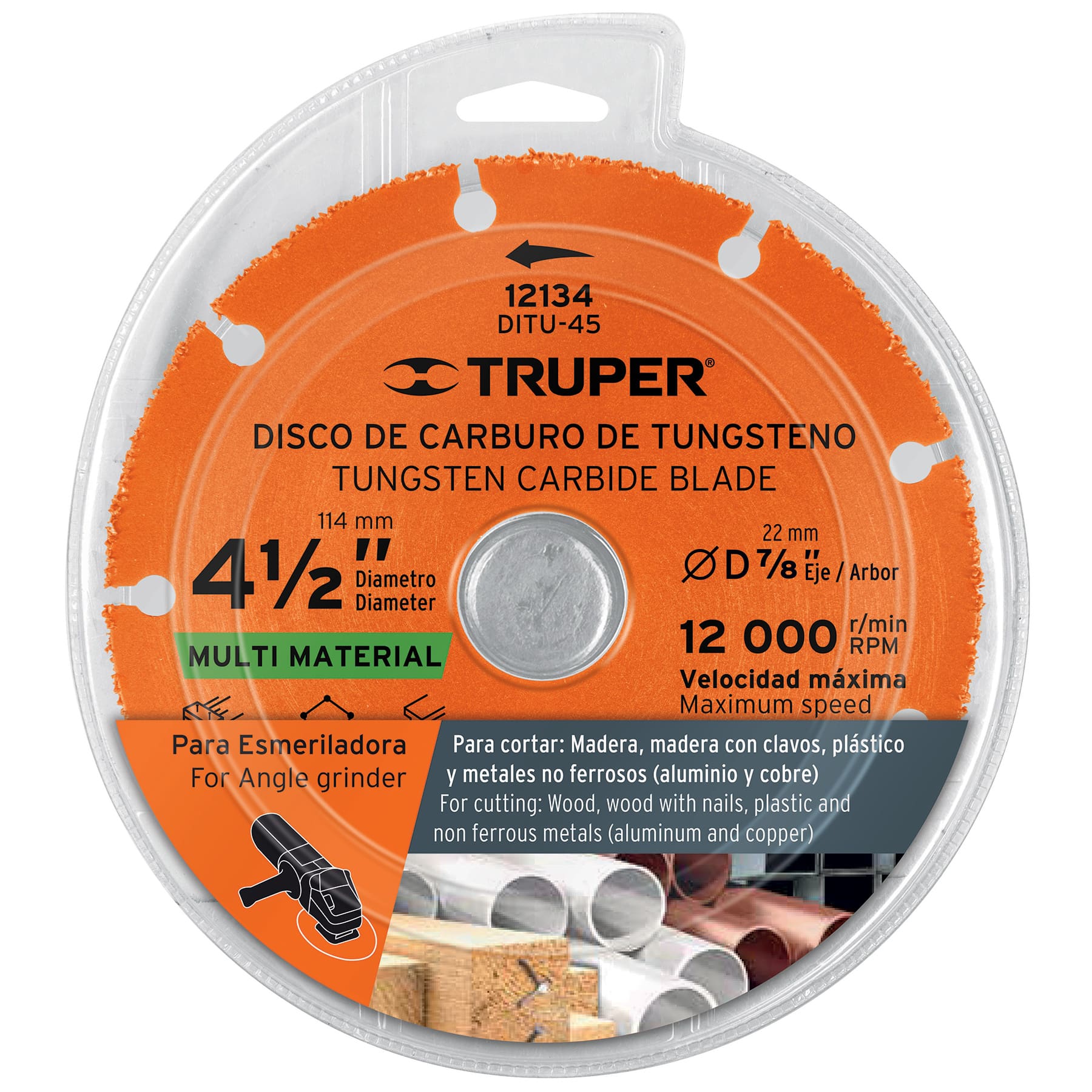 Disco Corte Multimaterial  4"1/2 Truper