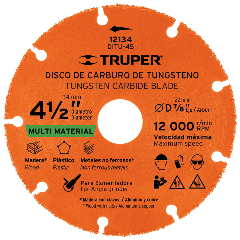Disco Corte Multimaterial  4"1/2 Truper