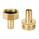 Conector para Manguera Macho y Hembra de Laton 1/2" Truper