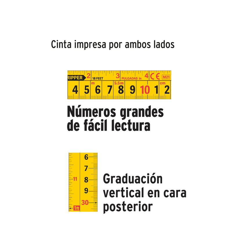 Flexometro 3 Metros Compacto Resiste Impactos Truper