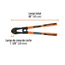 Cortapernos Profesional Truper 18" (45 cm)