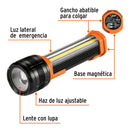 Linterna Recargable con Luz de Emergencia Truper